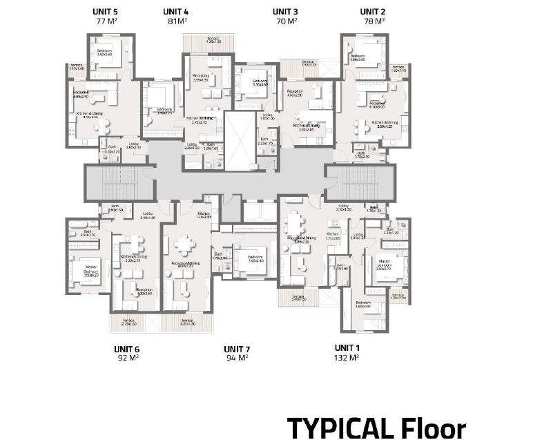 Floor Plan - كمبوند مور ريزيدنس القاهرة الجديدة لاند مارك صبور للتطوير العقاري - More Residence New Cairo Compound
