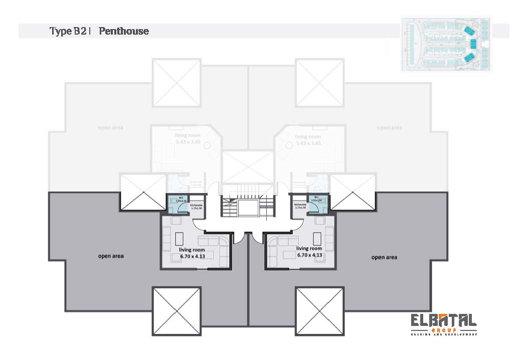 Floor Plan - Rock Vera New Cairo Compound El Batal Developments