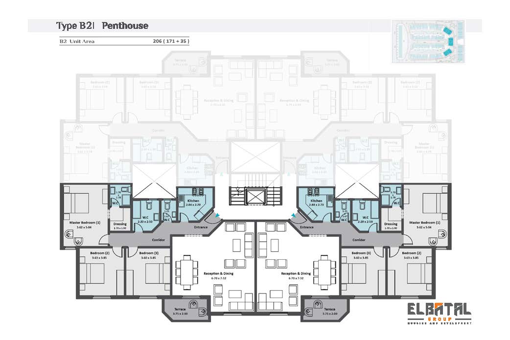Floor Plan - Rock Vera New Cairo Compound El Batal Developments