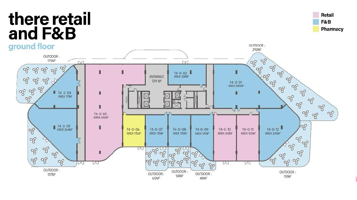 Floor Plan - There New Cairo Compound Land Mark Sabbour