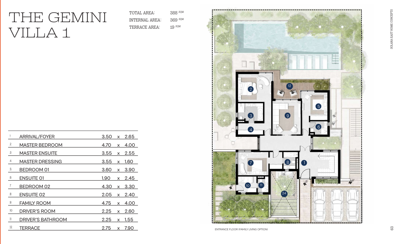 Floor Plan - كمبوند سولانا ايست التجمع الخامس اورا - Solana East New Cairo Compound