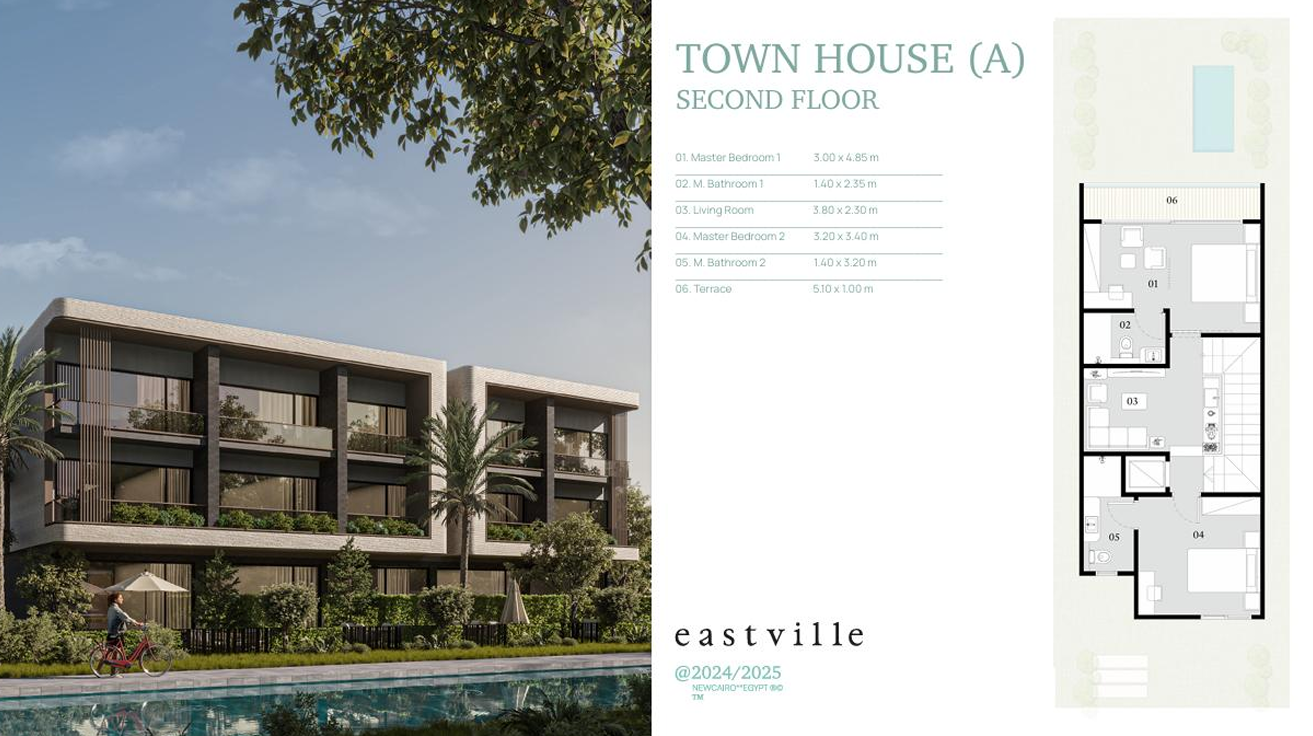 Floor Plan - Eastville New Cairo Compound Ajna Developments