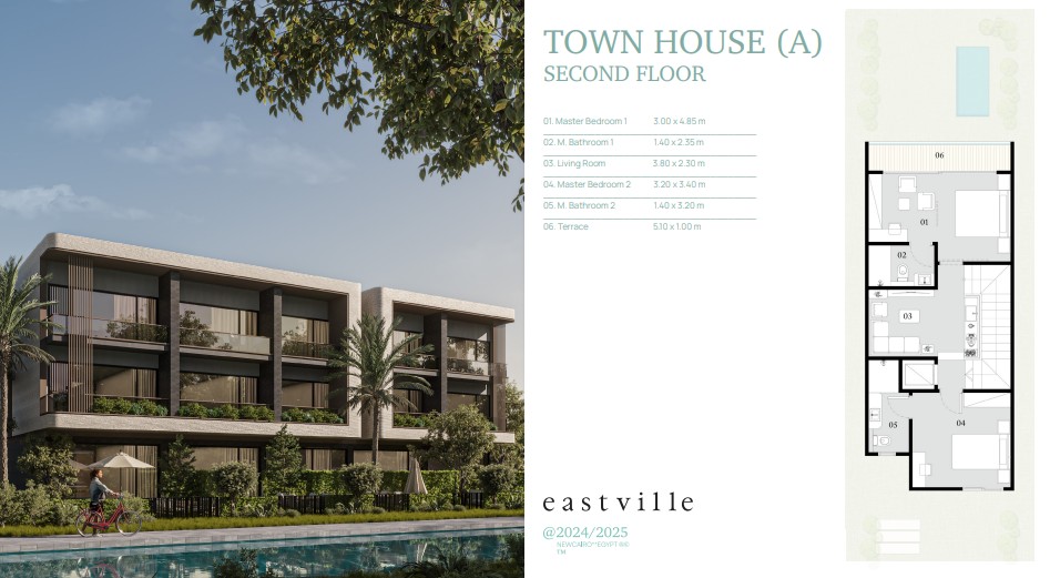 Floor Plan - Eastville New Cairo Compound Ajna Developments