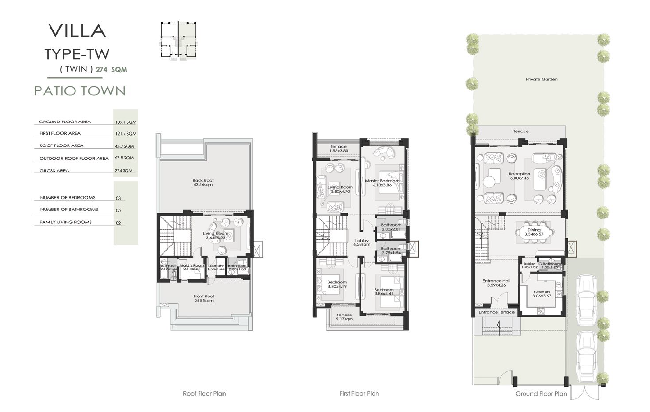 Floor Plan - كمبوند الباتيو تاون القاهرة الجديدة لافيستا للتطوير العقاري - El Patio Town New Cairo Compound