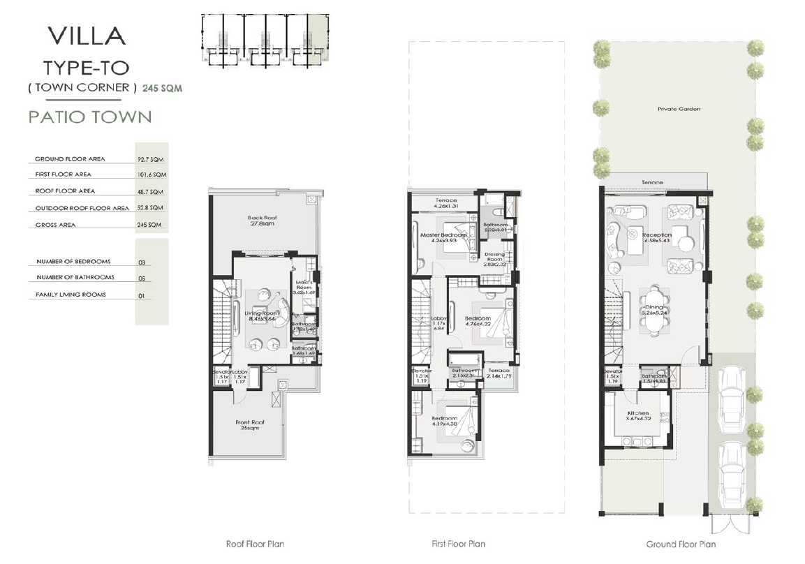 Floor Plan - كمبوند الباتيو تاون القاهرة الجديدة لافيستا للتطوير العقاري - El Patio Town New Cairo Compound