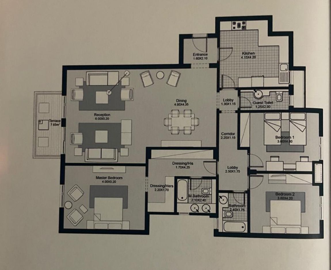 Floor Plan - كمبوند بيفرلي هيلز الشيخ زايد سوديك للتطوير العقاري - Beverly Hills Sheikh Zayed Compound
