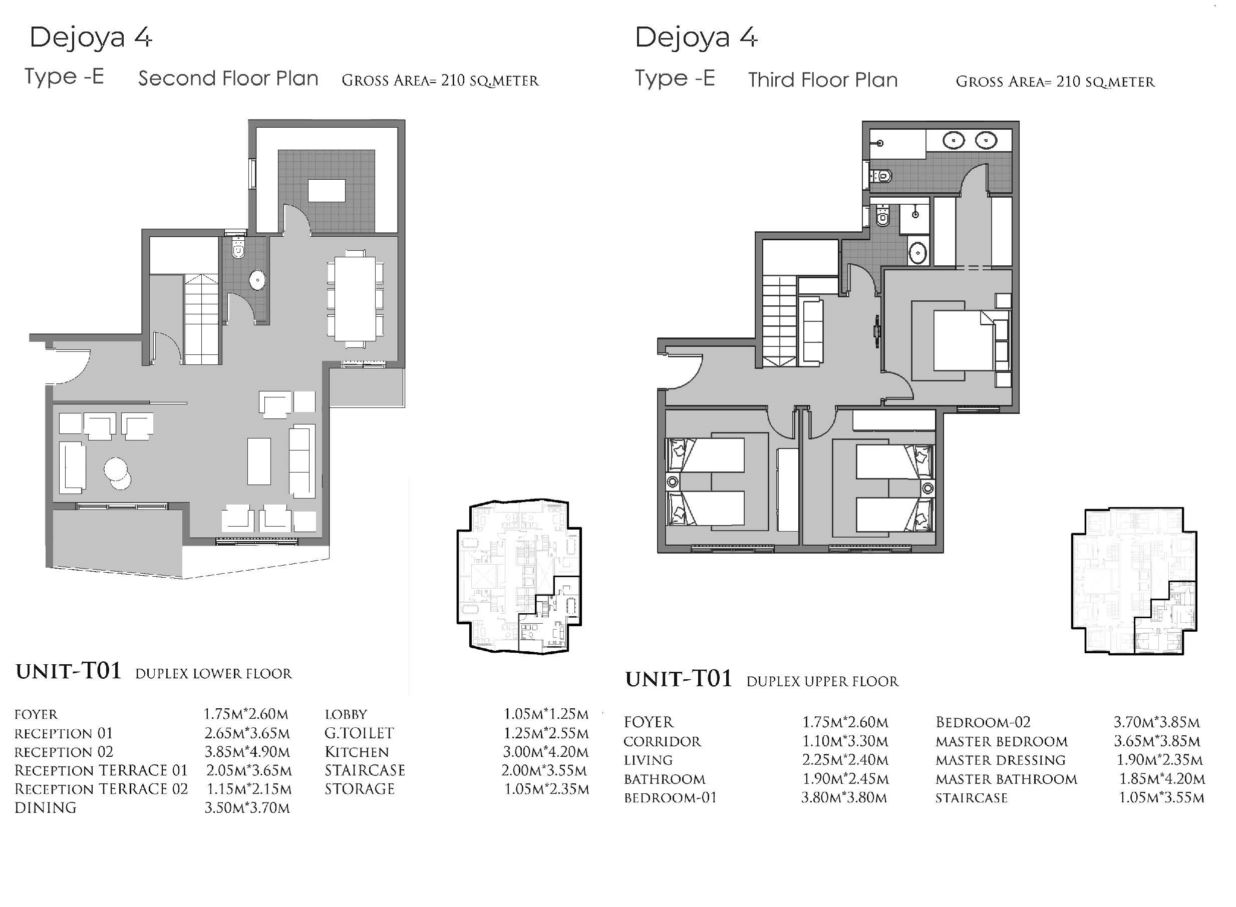Floor Plan - De Joya 4 New Capital Compound Taj Misr Developments