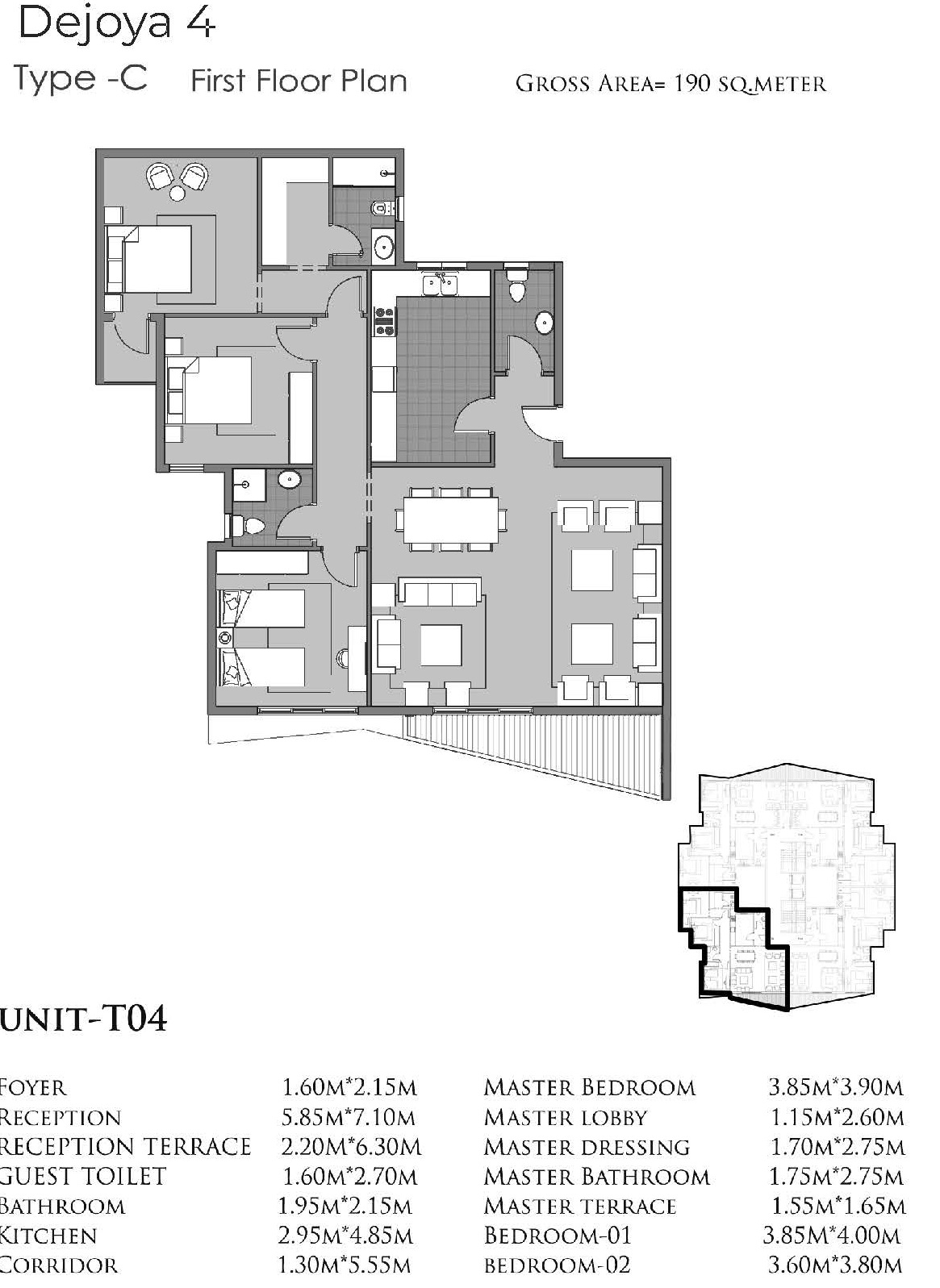 Floor Plan - كمبوند دي جويا 4 العاصمة الإدارية تاج مصر للتطوير العقاري - De Joya 4 New Capital Compound
