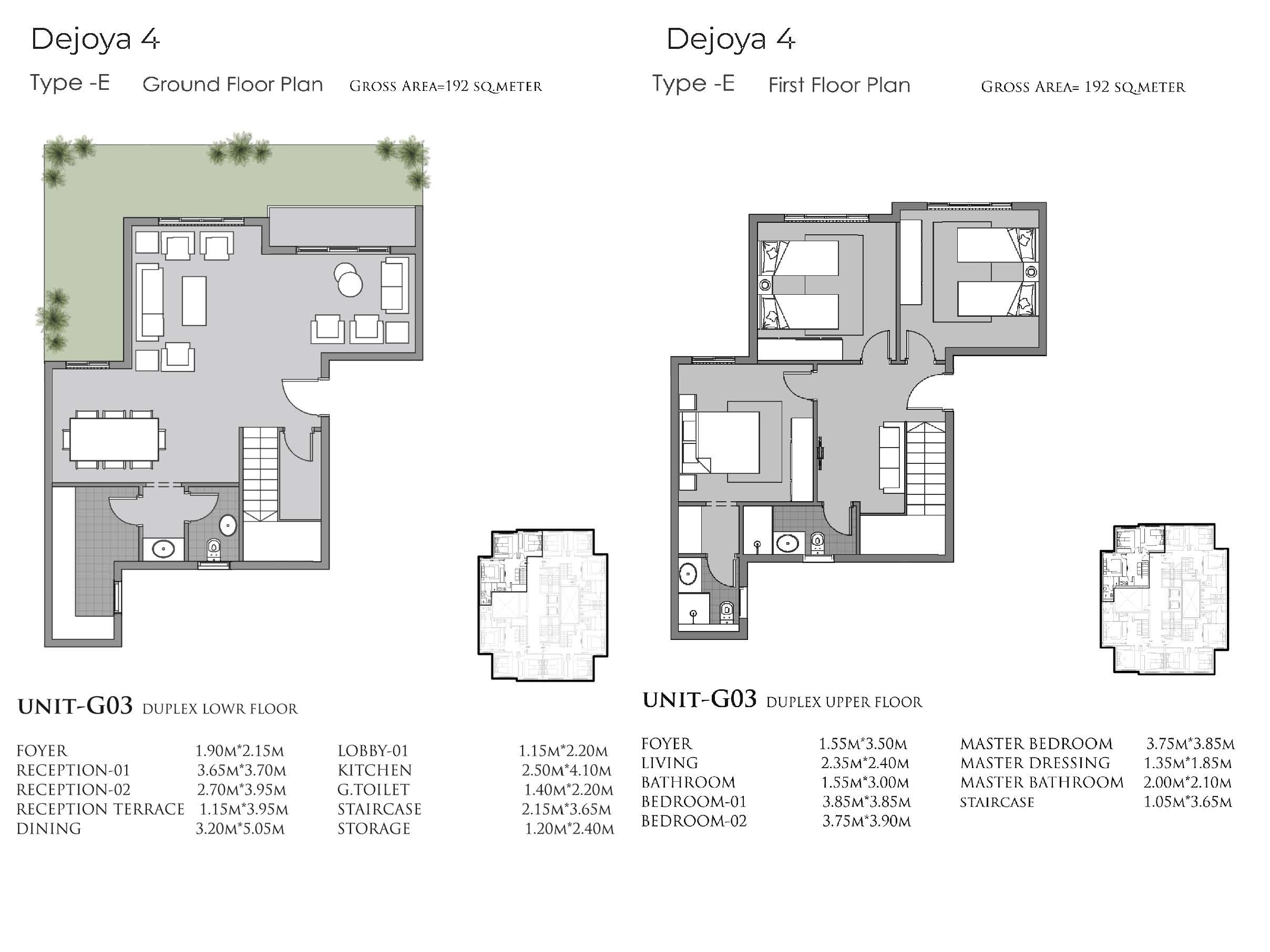 Floor Plan - De Joya 4 New Capital Compound Taj Misr Developments