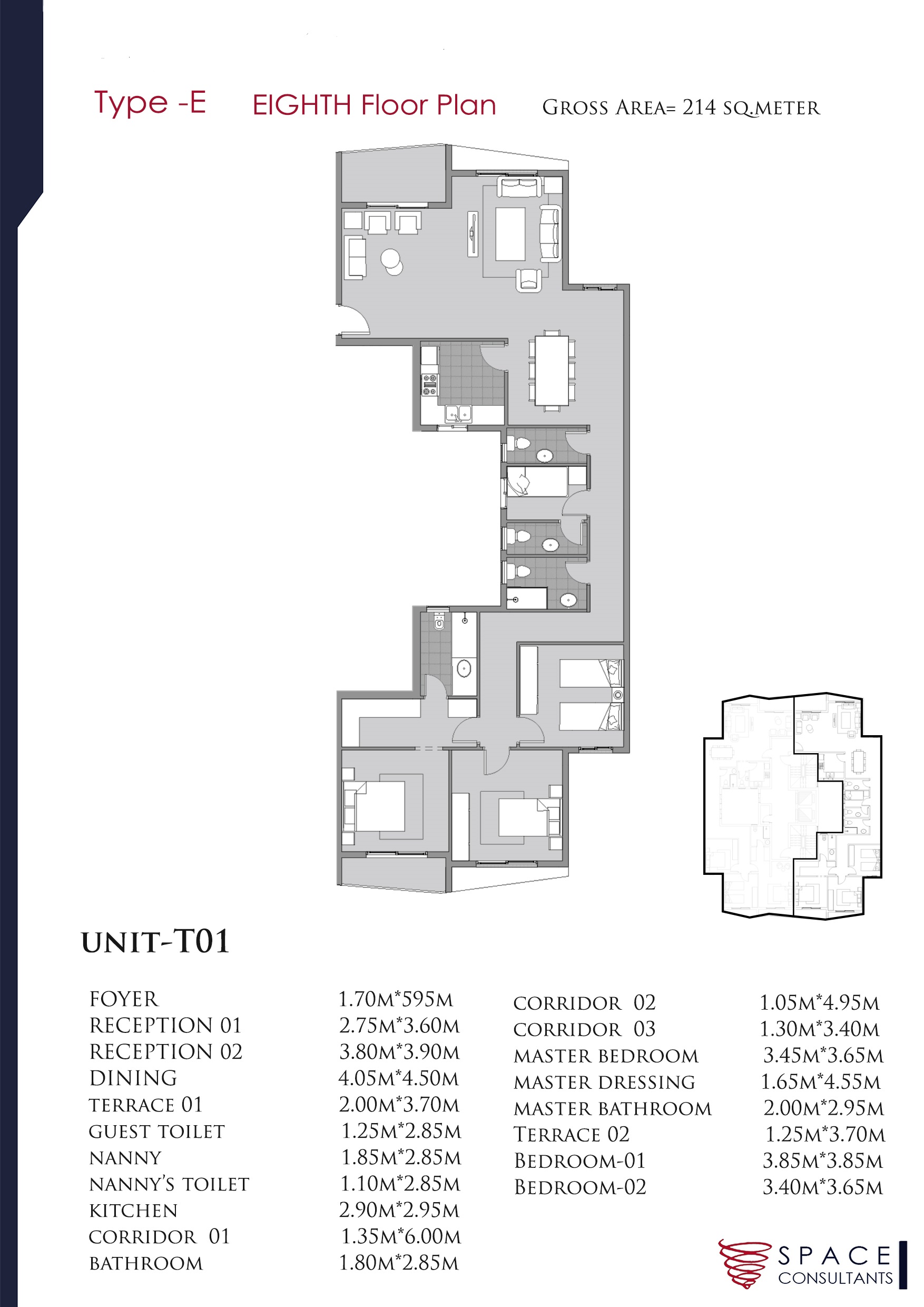 Floor Plan - De Joya 4 New Capital Compound Taj Misr Developments