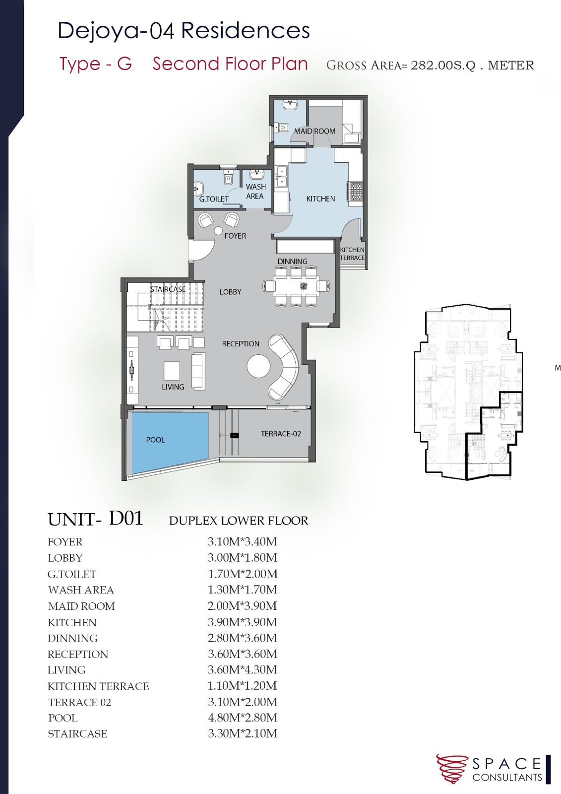 Floor Plan - De Joya 4 New Capital Compound Taj Misr Developments
