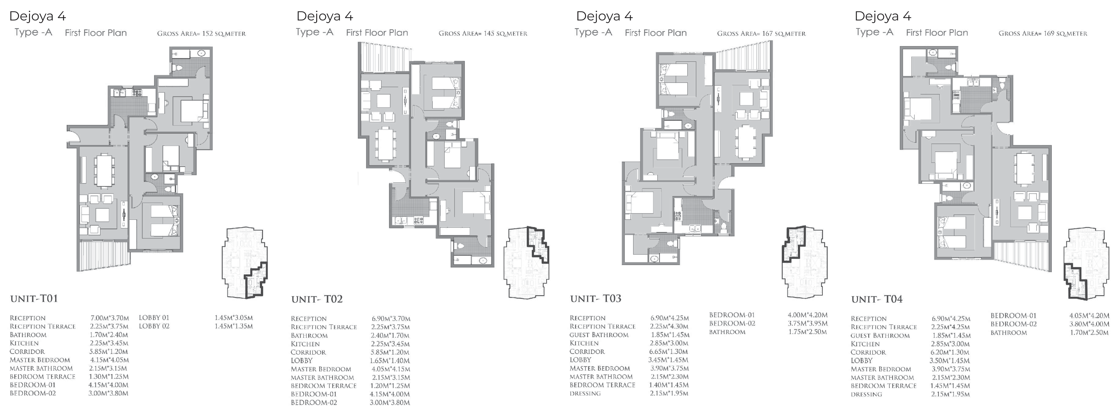 Floor Plan - De Joya 4 New Capital Compound Taj Misr Developments