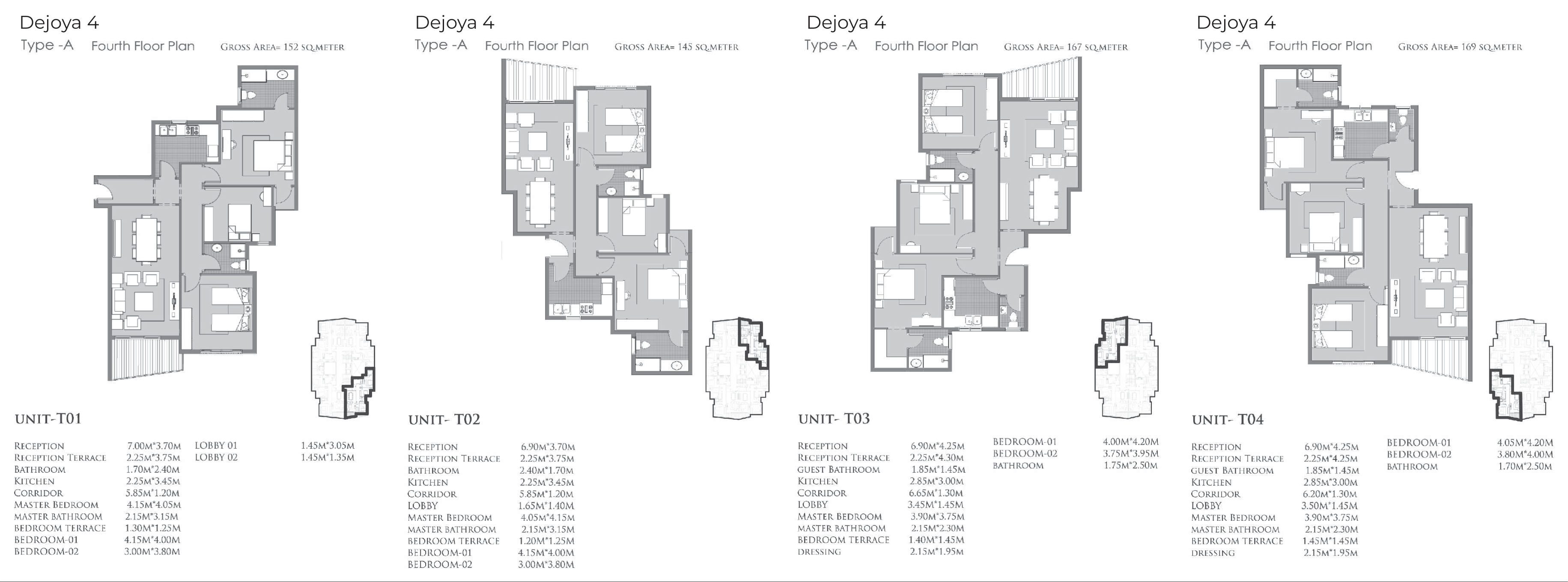 Floor Plan - De Joya 4 New Capital Compound Taj Misr Developments