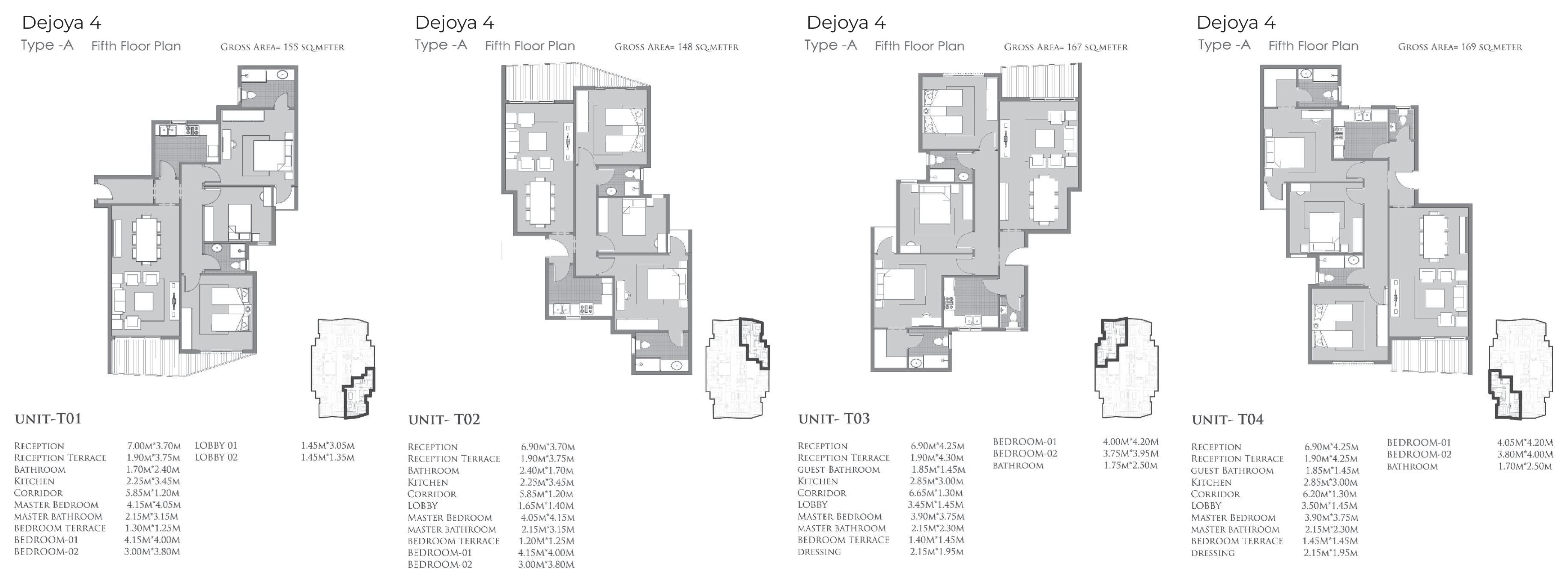 Floor Plan - De Joya 4 New Capital Compound Taj Misr Developments