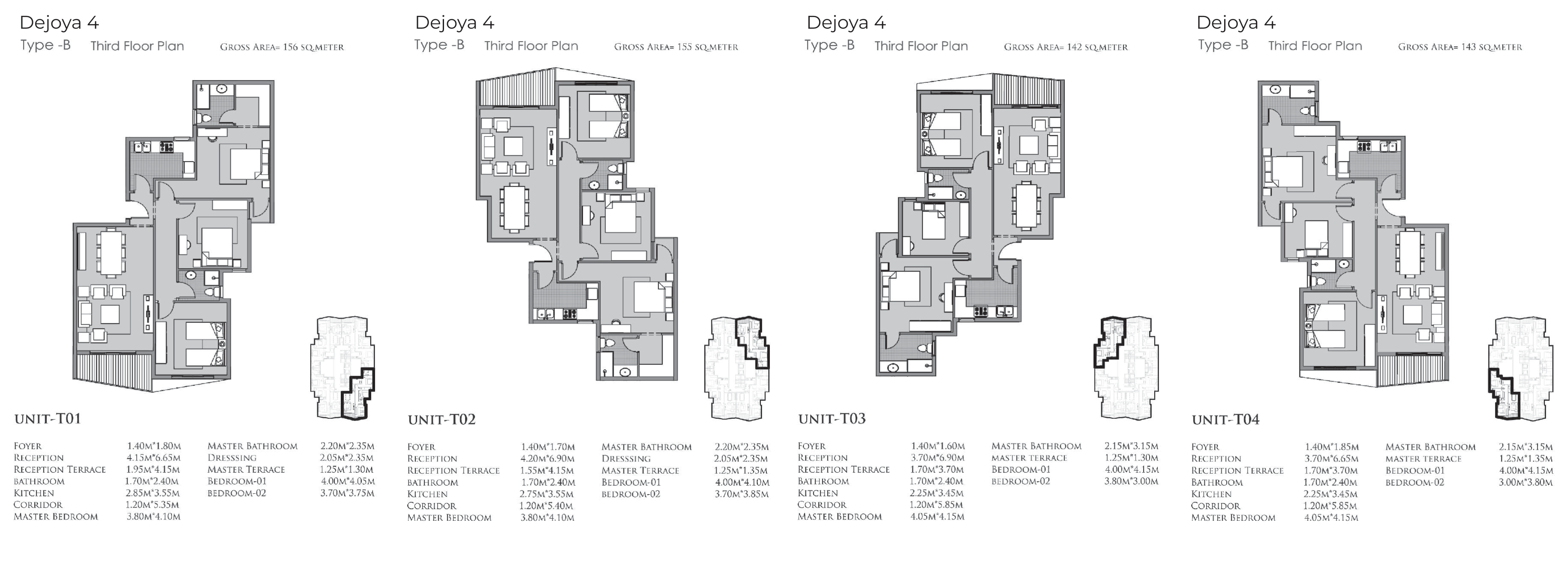 Floor Plan - De Joya 4 New Capital Compound Taj Misr Developments