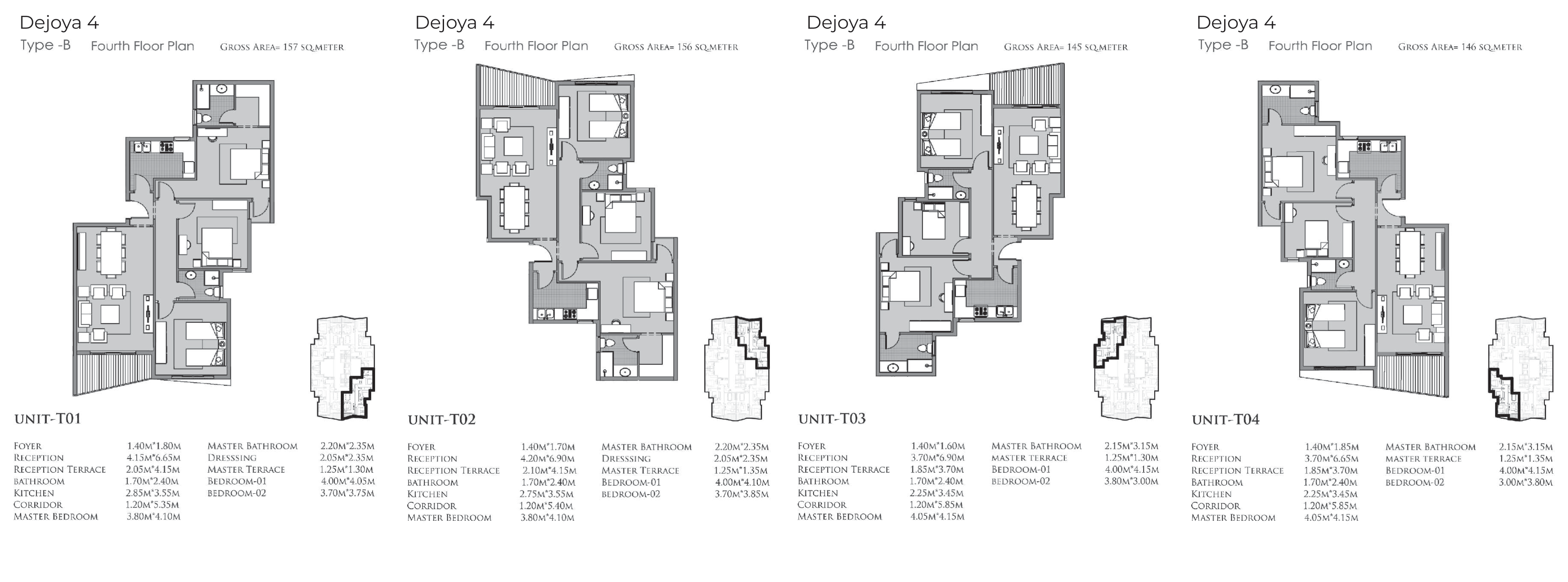 Floor Plan - De Joya 4 New Capital Compound Taj Misr Developments