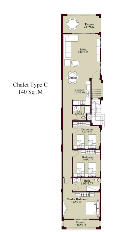 Plan 5 - La Vista 6 in Ain Sokhna Village