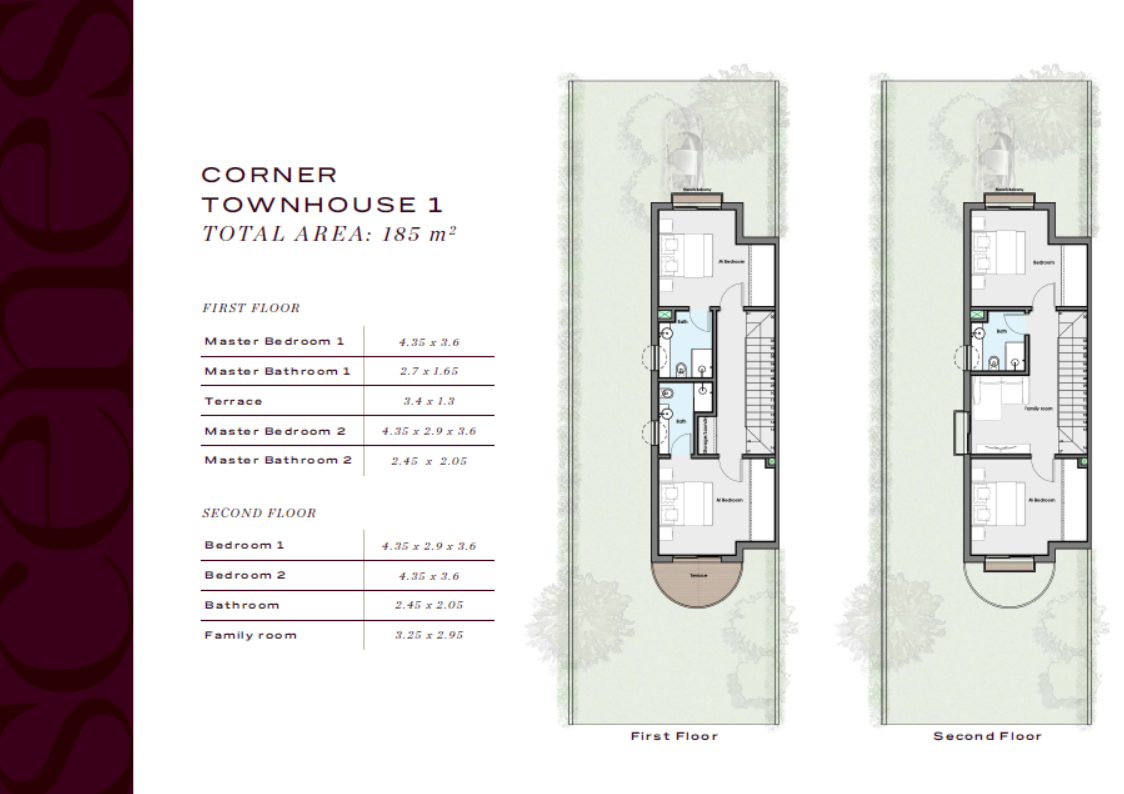 Floor Plan - Scenes Mostakbal City Compound Tatweer Misr Development