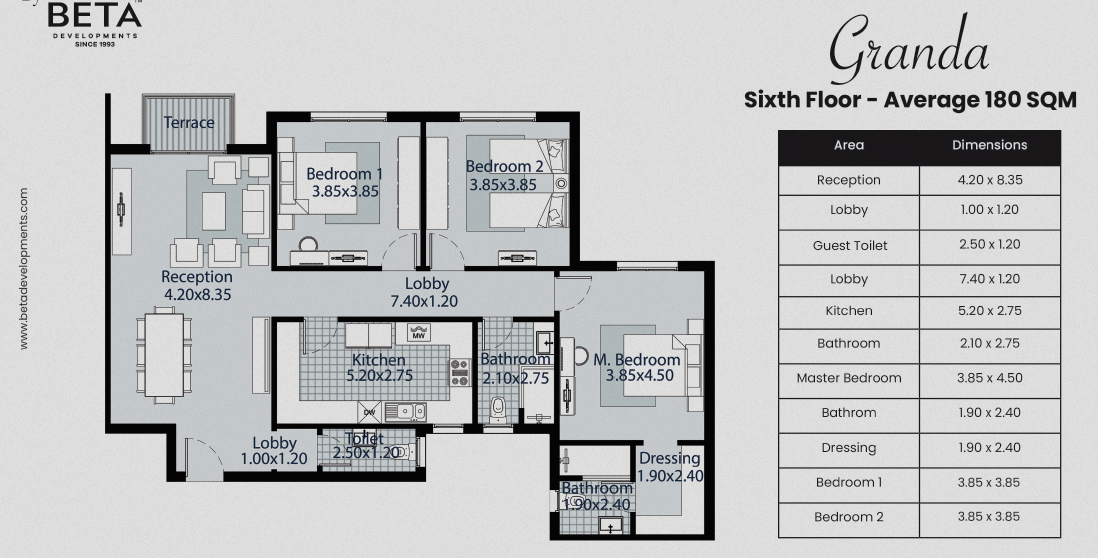 Floor Plan - Beta Residence October Compound