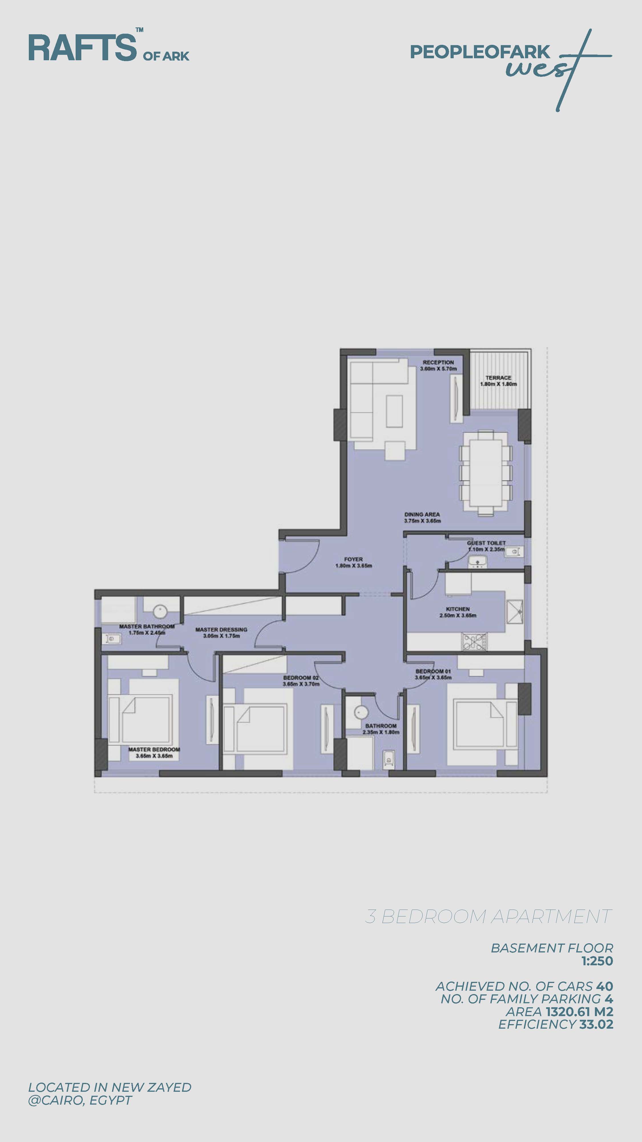 Floor Plan - Rafts New Zayed Compound The Ark Developments