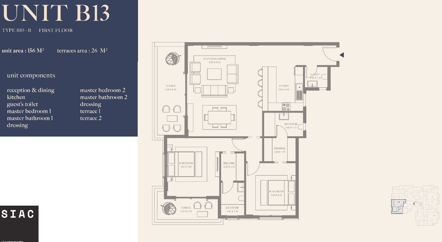 Floor Plan - Rewaya New Zayed Compound SIAC Developments