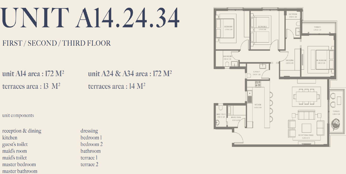 Floor Plan - Rewaya New Zayed Compound SIAC Developments