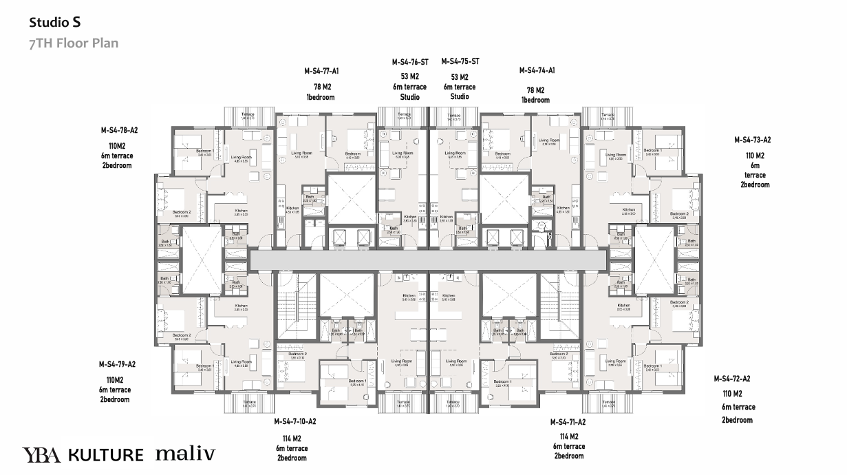 Floor Plan - كمبوند ماليف التجمع السادس كالتشر للتطوير العقاري - Maliv New Cairo Compound