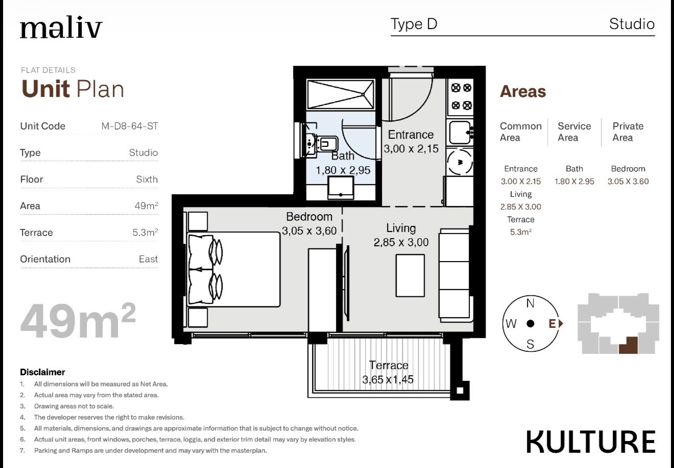 Floor Plan - كمبوند ماليف التجمع السادس كالتشر للتطوير العقاري - Maliv New Cairo Compound