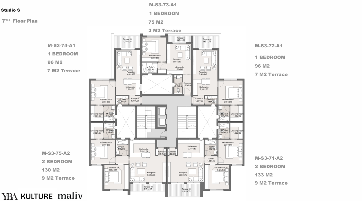 Floor Plan - Maliv New Cairo Compound kulture Developments