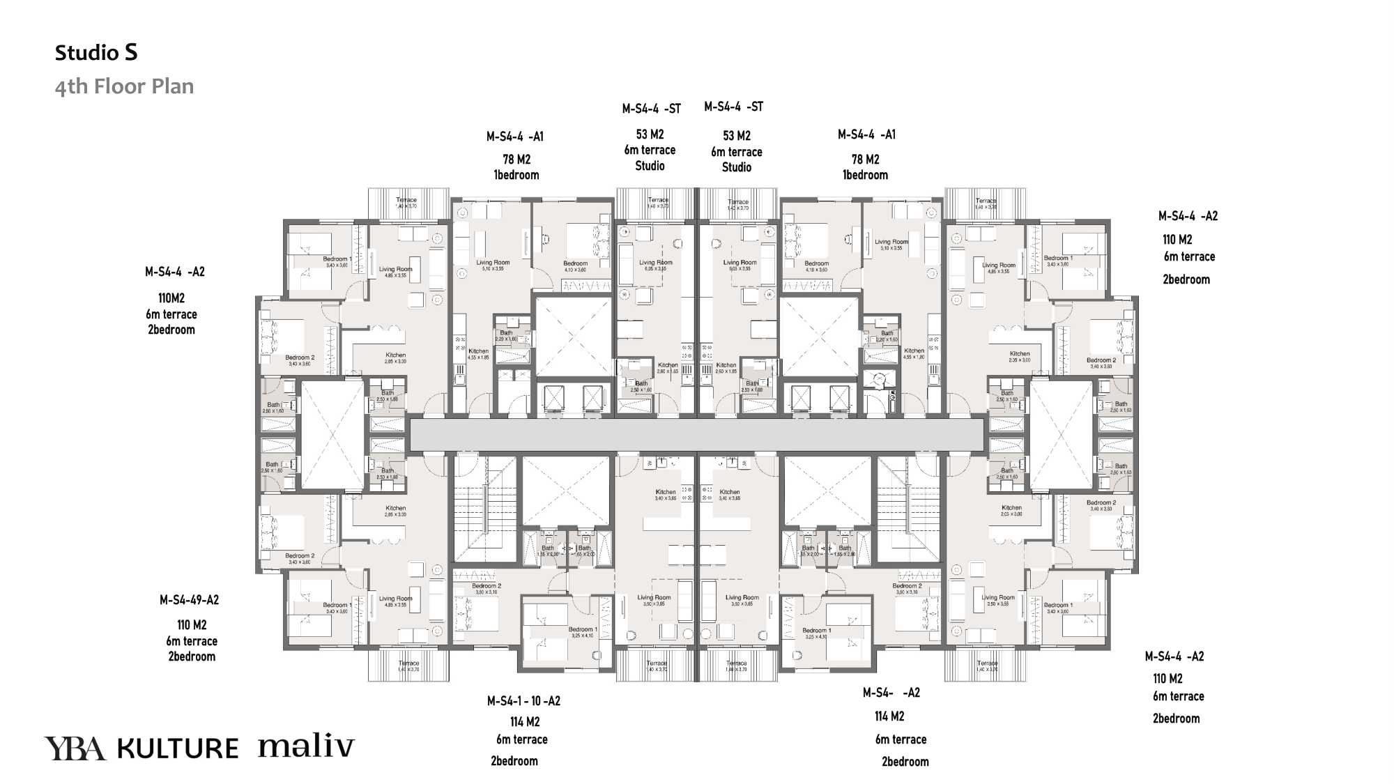 Floor Plan - كمبوند ماليف التجمع السادس كالتشر للتطوير العقاري - Maliv New Cairo Compound