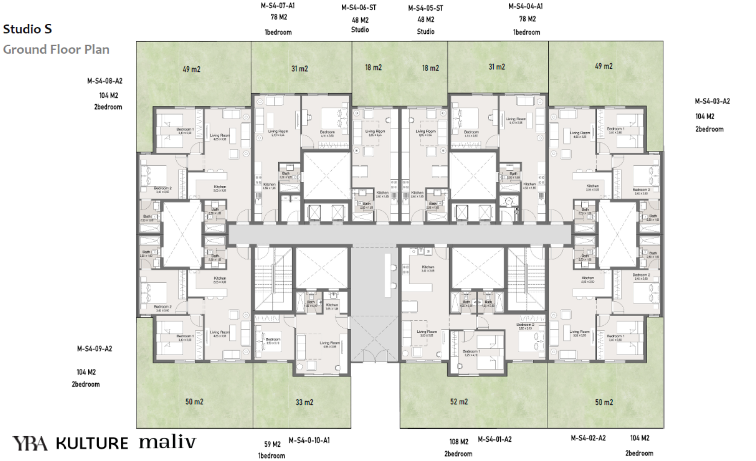 Floor Plan - كمبوند ماليف التجمع السادس كالتشر للتطوير العقاري - Maliv New Cairo Compound