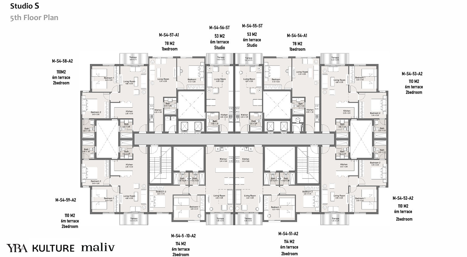 Floor Plan - كمبوند ماليف التجمع السادس كالتشر للتطوير العقاري - Maliv New Cairo Compound