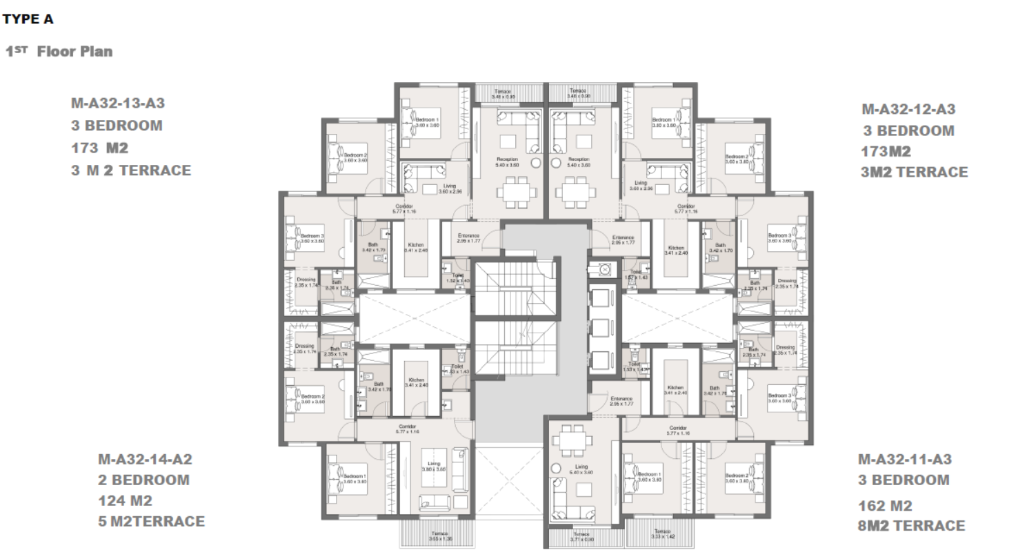 Floor Plan - كمبوند ماليف التجمع السادس كالتشر للتطوير العقاري - Maliv New Cairo Compound