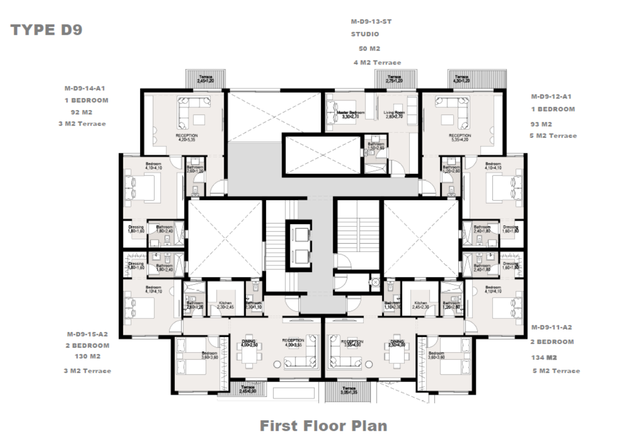Floor Plan - كمبوند ماليف التجمع السادس كالتشر للتطوير العقاري - Maliv New Cairo Compound
