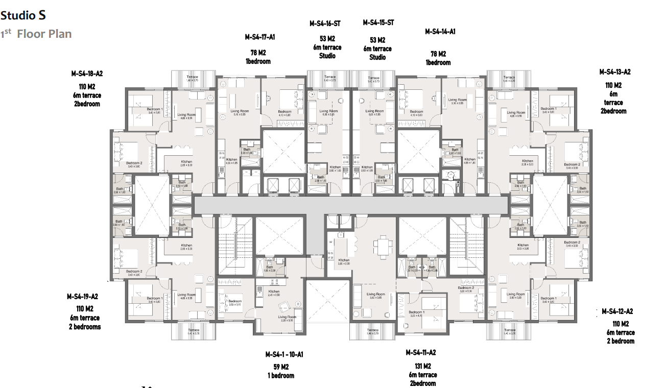 Floor Plan - كمبوند ماليف التجمع السادس كالتشر للتطوير العقاري - Maliv New Cairo Compound