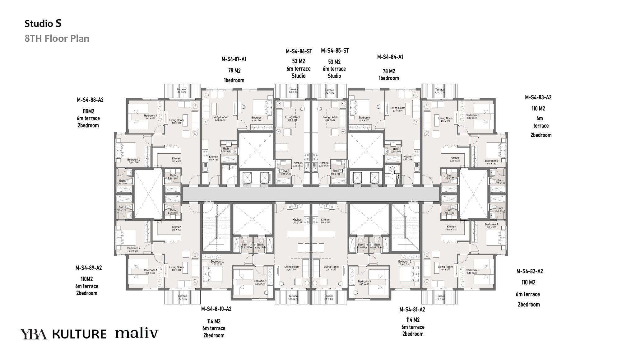Floor Plan - كمبوند ماليف التجمع السادس كالتشر للتطوير العقاري - Maliv New Cairo Compound