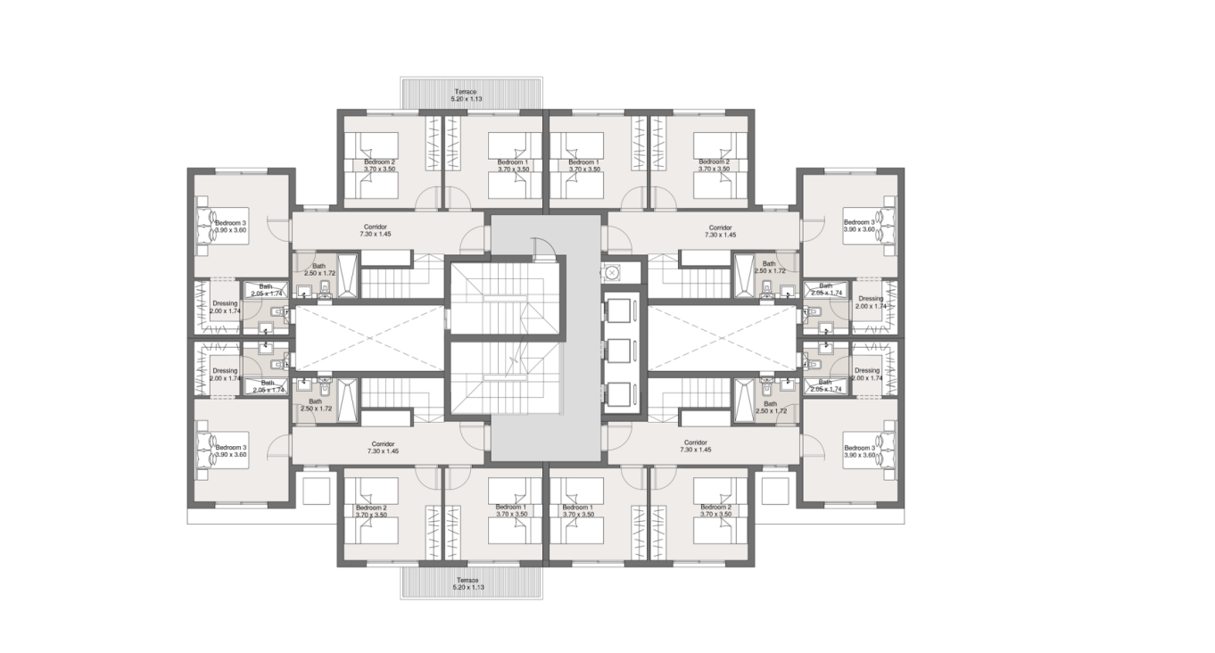 Floor Plan - كمبوند ماليف التجمع السادس كالتشر للتطوير العقاري - Maliv New Cairo Compound