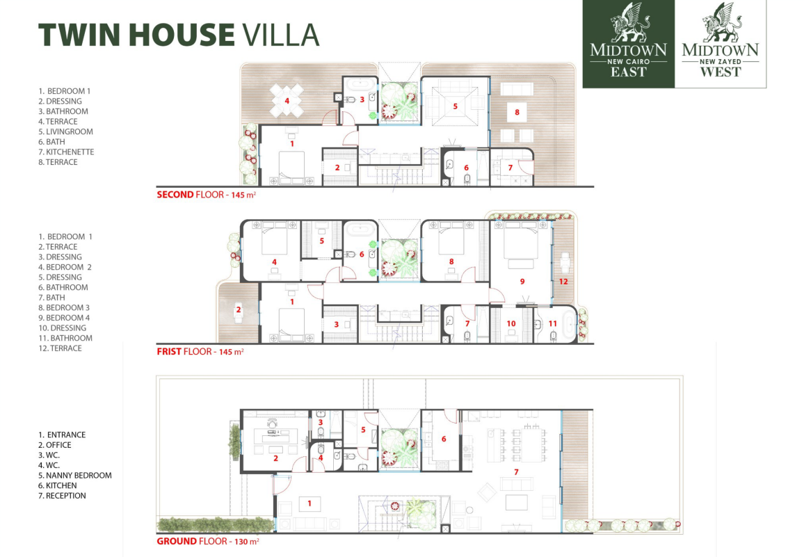 Floor Plan - كمبوند ميدتاون التجمع السادس بتر هوم للتطوير العقاري - Midtown New Cairo Compound