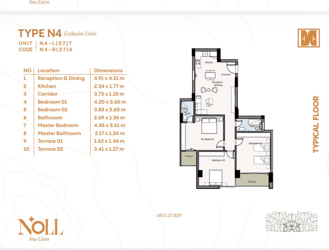 مخطط 33 - كمبوند نول التجمع السادس كليك للتطوير العقاري - Noll New Cairo Compound