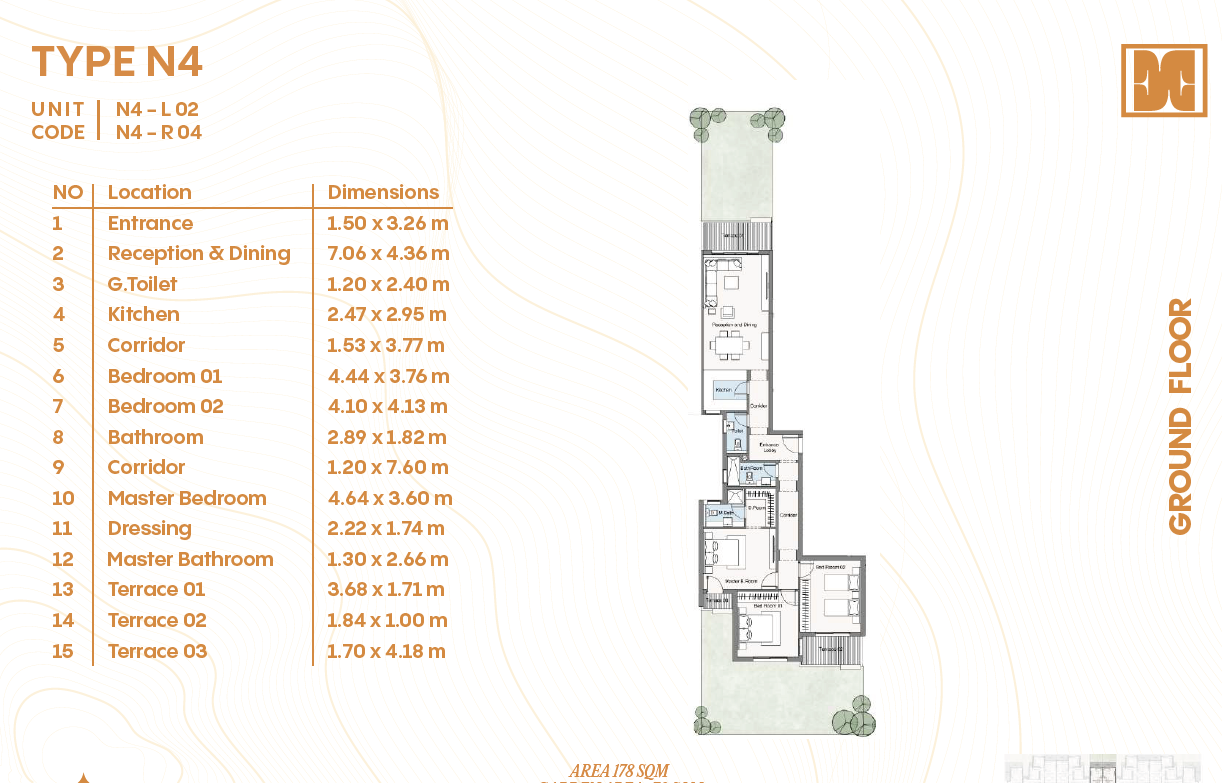 Floor Plan - كمبوند نول التجمع السادس كليك للتطوير العقاري - Noll New Cairo Compound