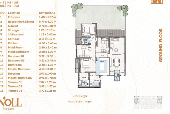 Floor Plan - Noll New Cairo Compound Kleek Developments