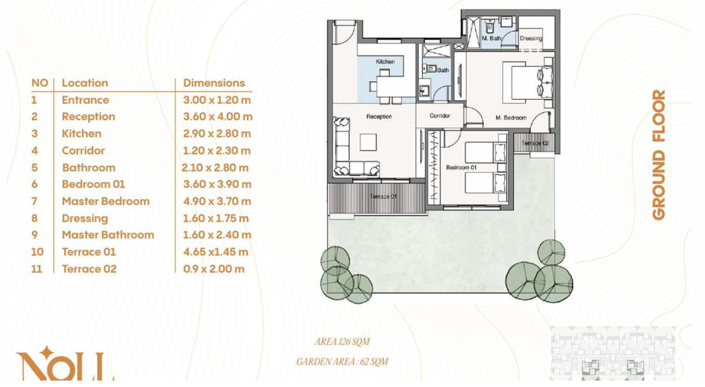 Floor Plan - Noll New Cairo Compound Kleek Developments