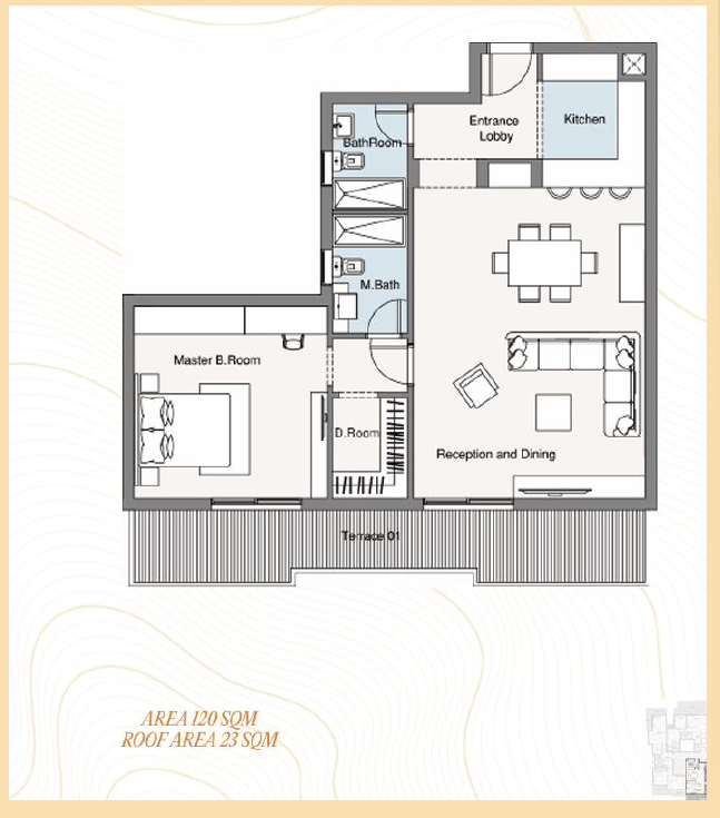 Floor Plan - Noll New Cairo Compound Kleek Developments