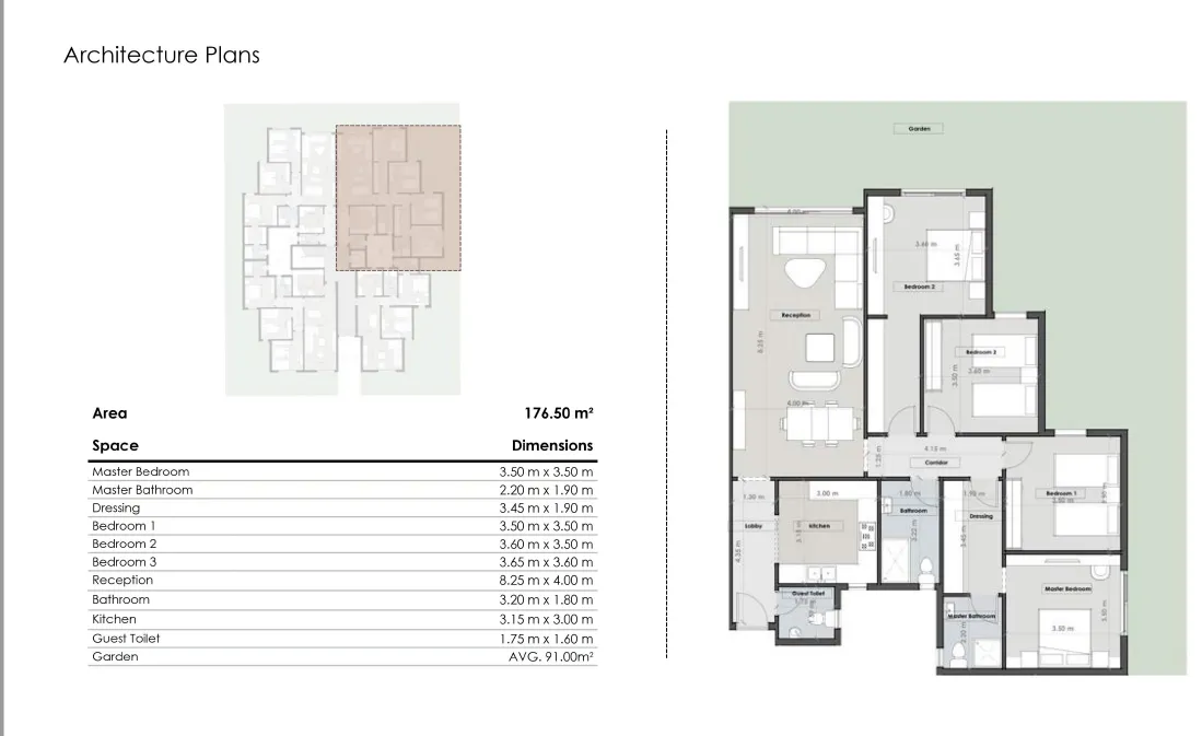 Apartment - Vida Residence October Gardens Compound Kayan Developments