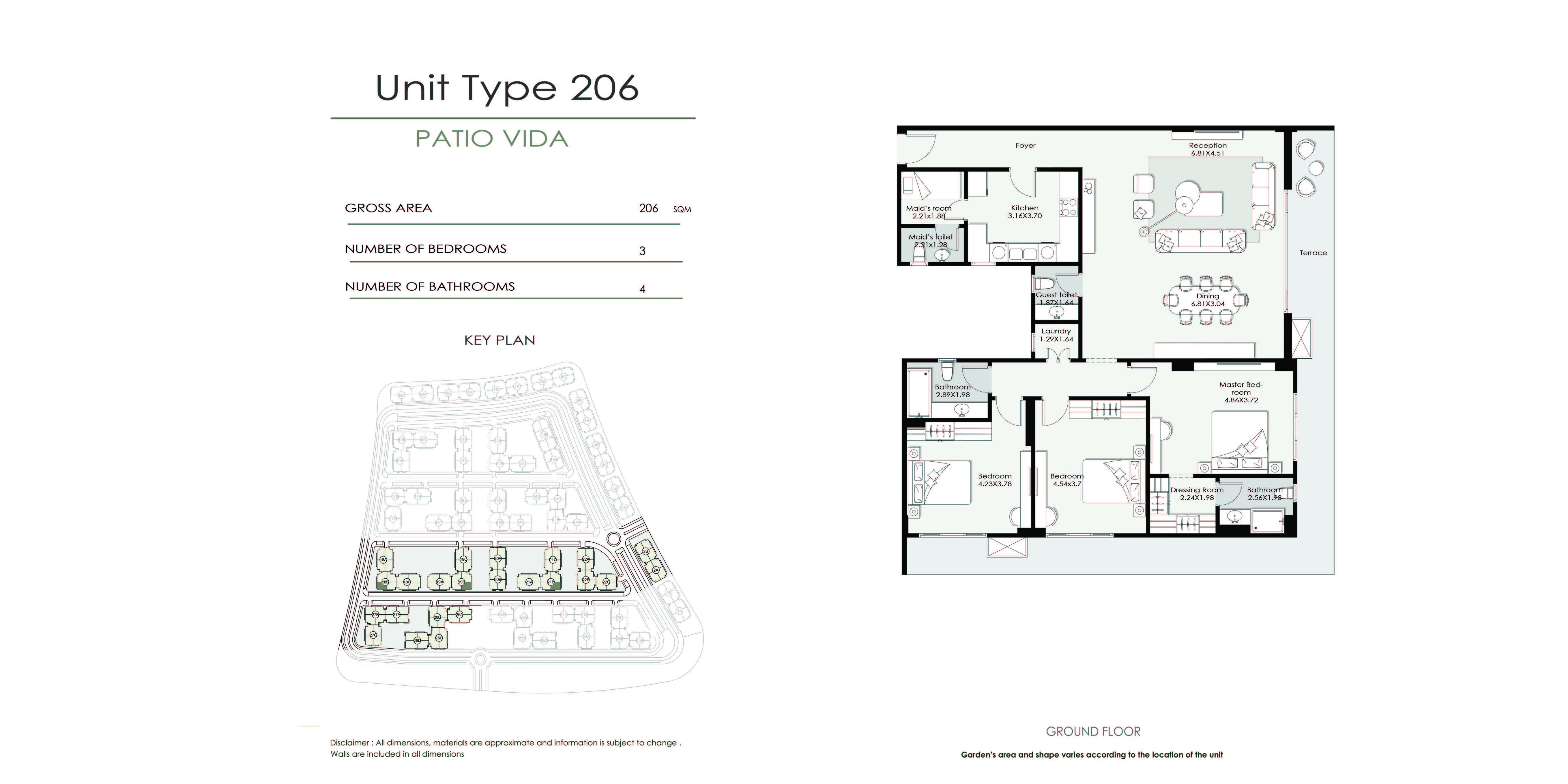 Floor Plan - El Patio Vida New Cairo Compound La Vista Development