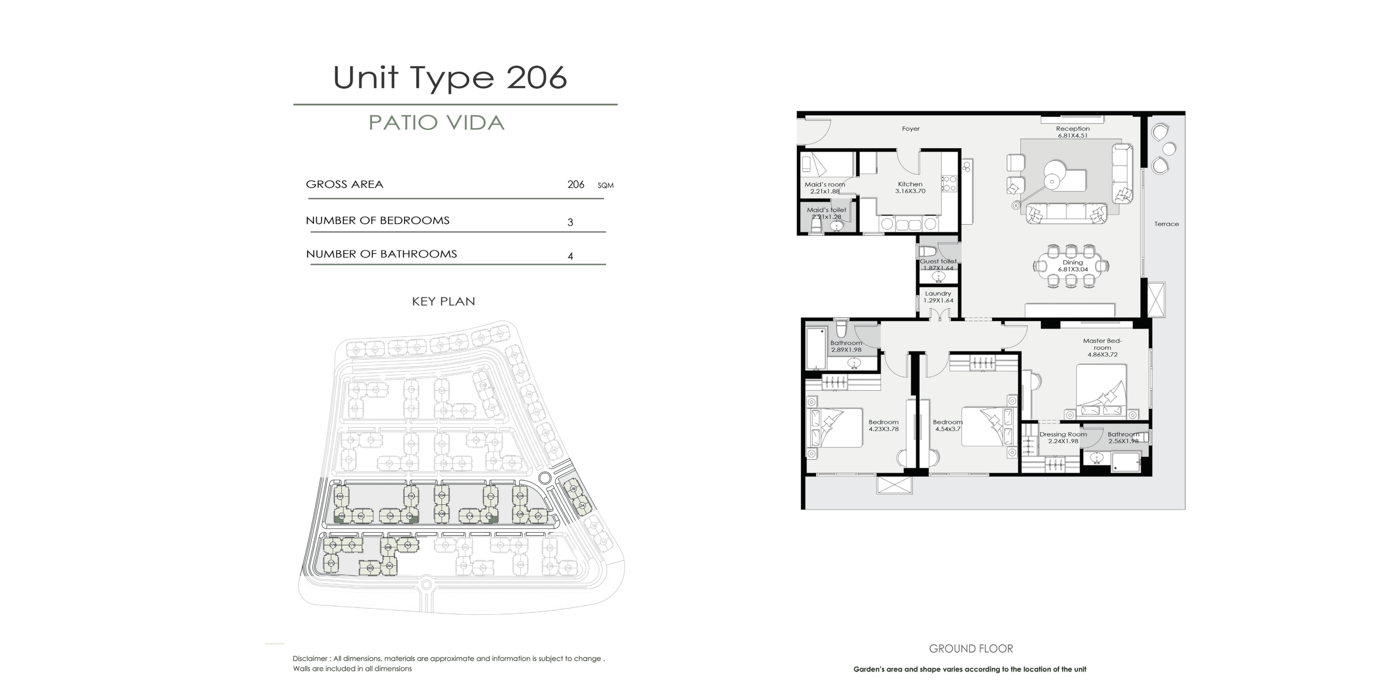 Floor Plan - El Patio Vida New Cairo Compound La Vista Development