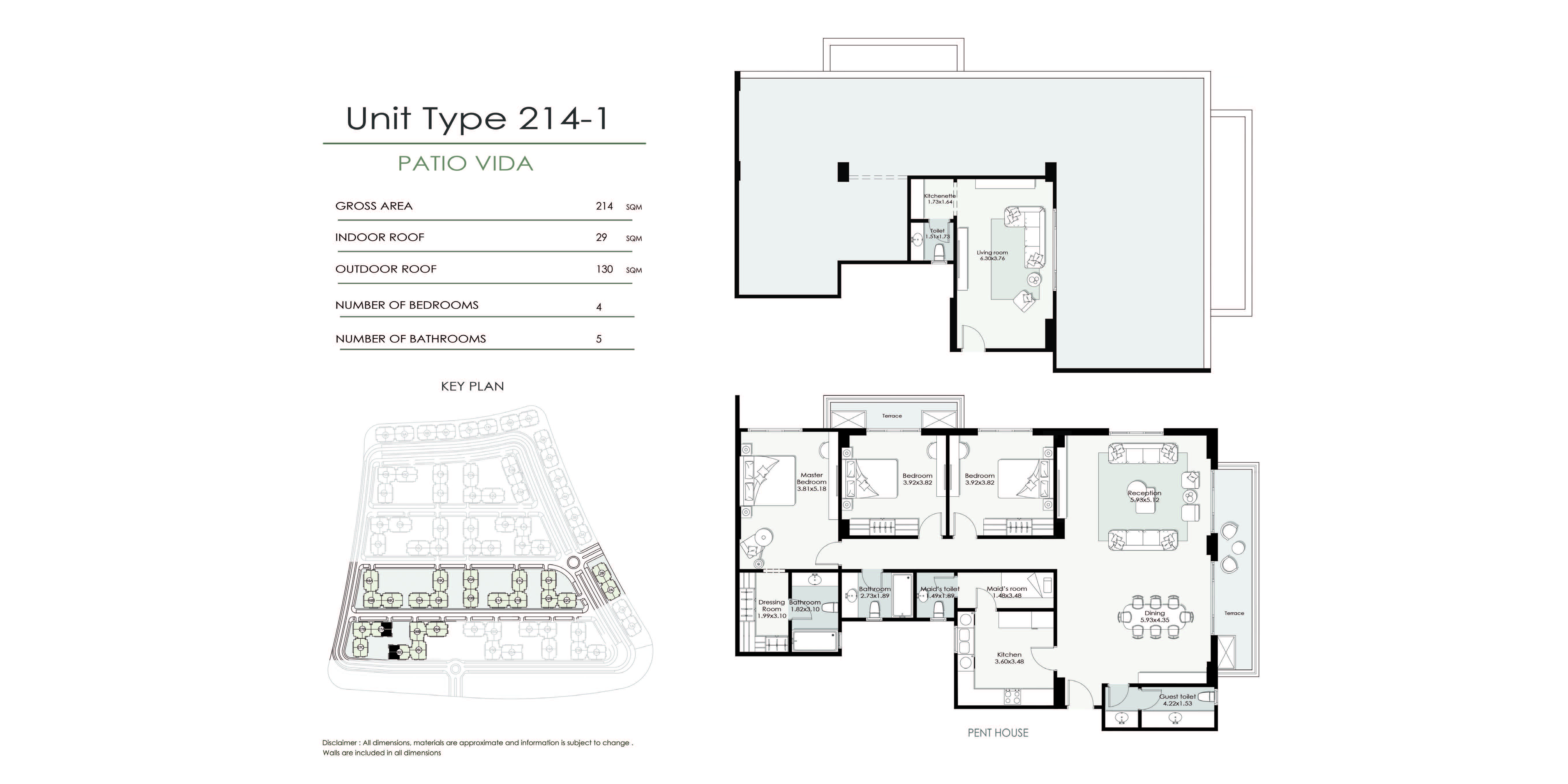 Floor Plan - كمبوند الباتيو فيدا التجمع السادس لافيستا للتطوير العقاري - El Patio Vida New Cairo Compound