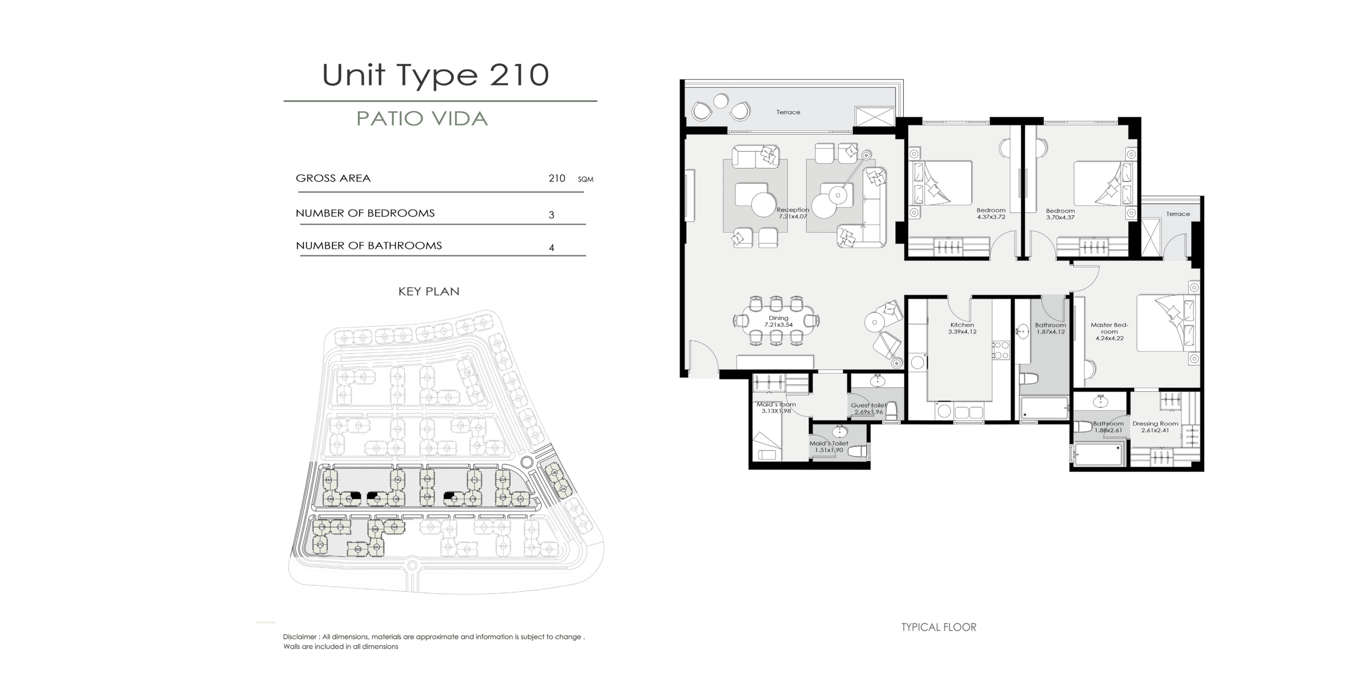 Floor Plan - كمبوند الباتيو فيدا التجمع السادس لافيستا للتطوير العقاري - El Patio Vida New Cairo Compound