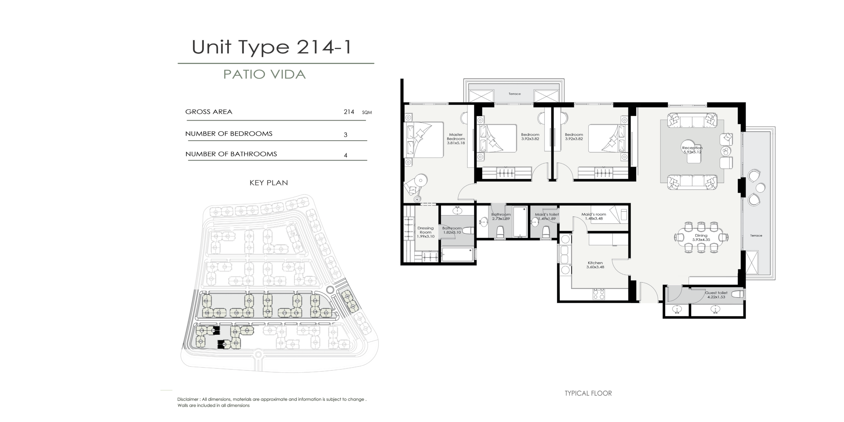 Floor Plan - كمبوند الباتيو فيدا التجمع السادس لافيستا للتطوير العقاري - El Patio Vida New Cairo Compound