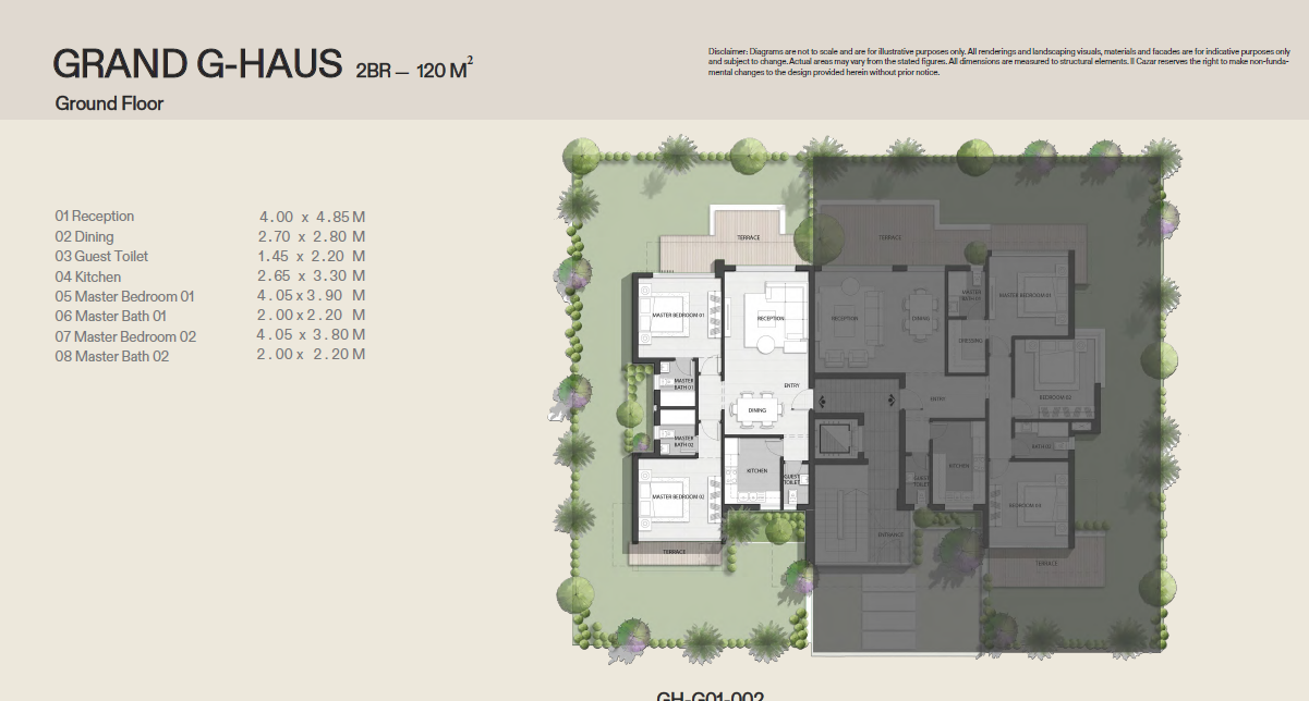 Floor Plan - كمبوند جلين التجمع السادس الكازار للتطوير العقاري- Glen New Cairo Compound